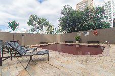 Apartamento em  - Flat no Brooklin com Academia e Estacionamento