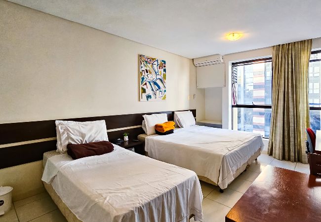 Apartamento em Salvador - Flat Pet Friendly com Academia, Wi Fi e Garagem