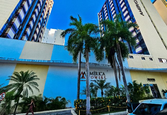 Apartamento em Salvador - Flat Pet Friendly com Academia, Wi Fi e Garagem