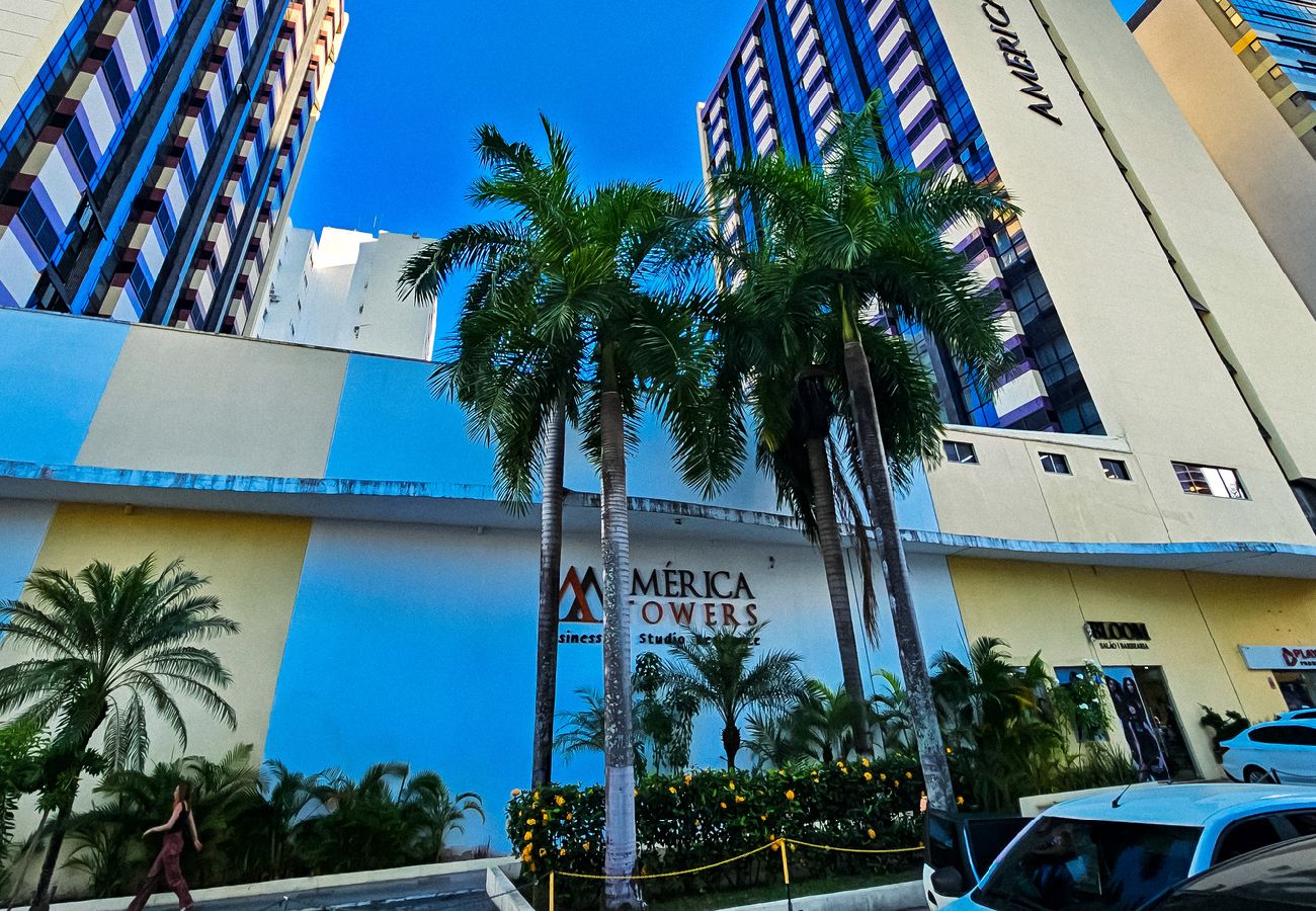 Apartamento em Salvador - Flat Pet Friendly com Academia, Wi Fi e Garagem