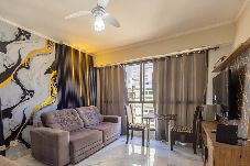 Apartamento em Praia Grande - Apto Pet Friendly Beira-mar c Garagem no Boqueirão