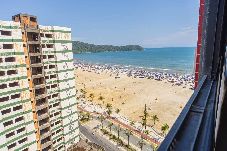 Apartamento em Praia Grande - Apto Pet Friendly Beira-mar c Garagem no Boqueirão