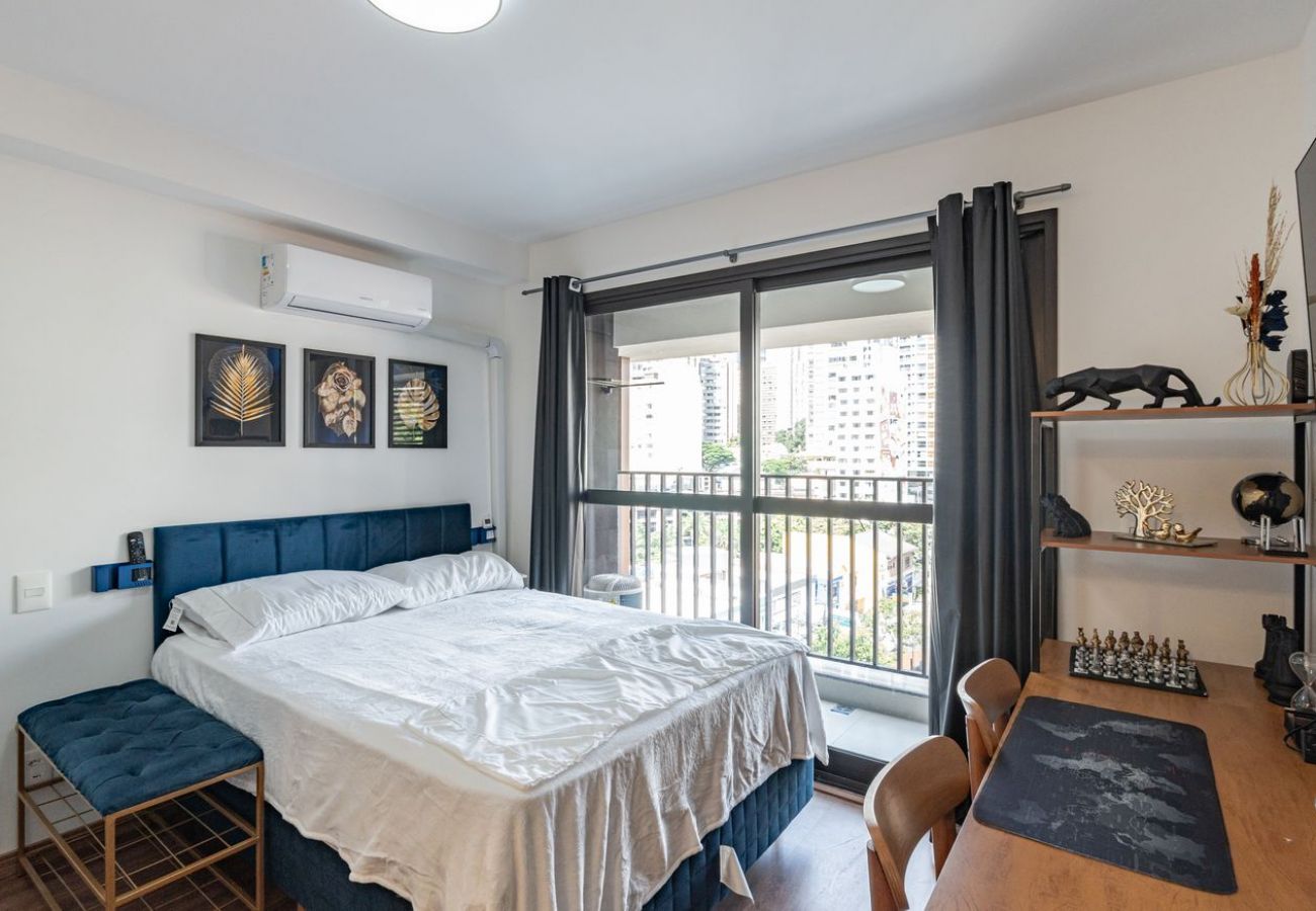 Estúdio em São Paulo - Studio 406 Perdizes 900m Allianz Parque c Academia