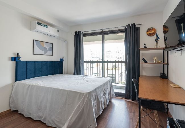 Apartamento em São Paulo - Studio 407 Perdizes 900m Allianz Parque c Academia