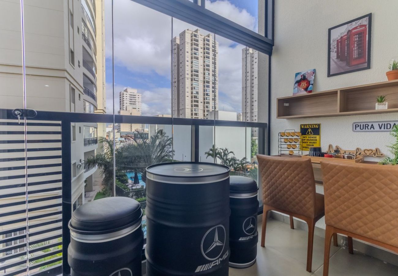 Apartamento em São Paulo - Studio com Academia a 700 m da Estação da Lapa