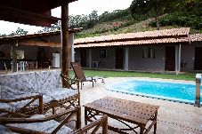 Casa em Domingos Martins - Casa de Campo com Vista, Piscina e Churrasqueira