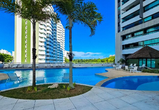 Apartamento em Salvador - Apartamento Premium c/ Piscina, Jacuzzi e Academia