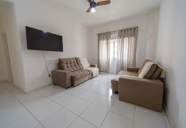 Apartamento em Santos - Apartamento com Ar Condicionado a 100 m da Praia