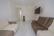 Apartamento em Santos - Apartamento com Ar Condicionado a 100 m da Praia