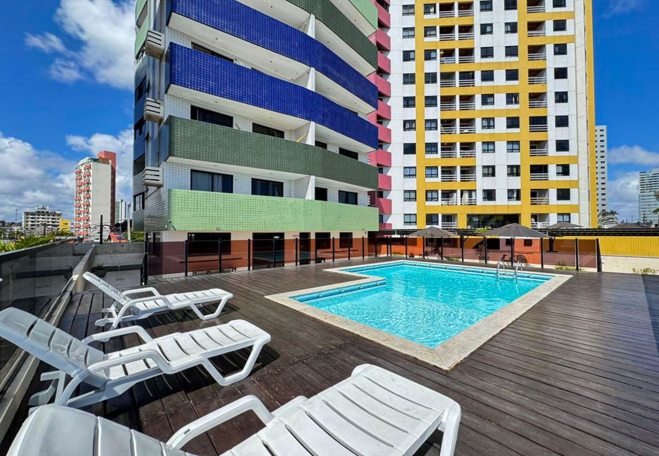 Apartamento em Natal - Apto com Garagem a 500m da Praia de Ponta Negra