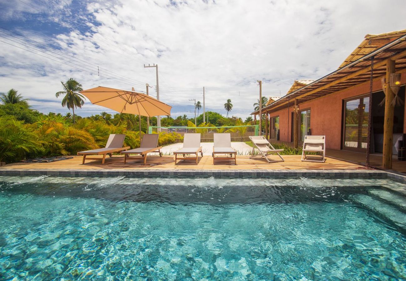 Casa em São Miguel dos Milagres - Casa com Piscina e Quadra no Condomínio By Toque