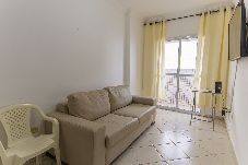 Apartamento em Praia Grande - Apto com Vista para o Mar a 80m da Praia de Ocian