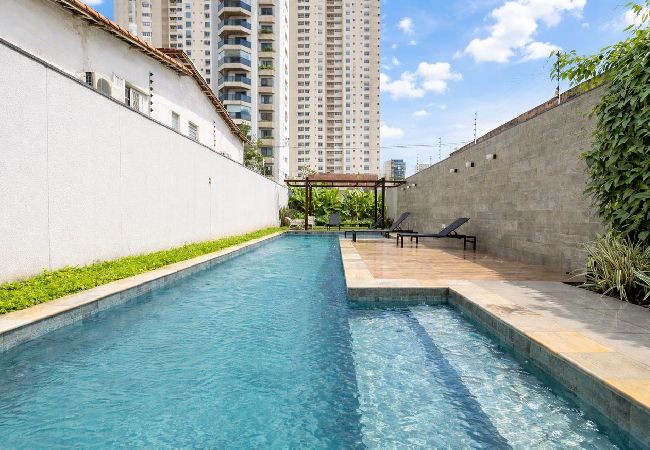 Apartamento em São Paulo - Apto na Vila Olímpia com Academia e Smart Lock