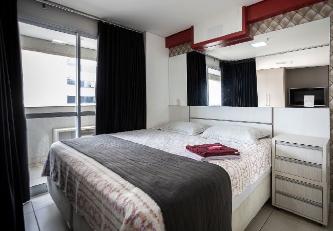 Estúdio em Goiânia - Studio c Varanda, Garagem e Jacuzzi - Jardim Goiás