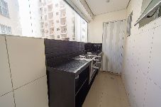 Apartamento em Guarujá -  Apto com 2 vagas e Churrasqueira a 400m da Praia