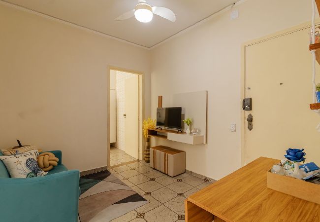 Apartamento em Praia Grande - Apartamento Pet Friendly Beira-Mar no Guilhermina