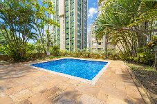 Apartamento em Guarujá - Apto com 3 quartos a 200m da Praia Pitangueiras