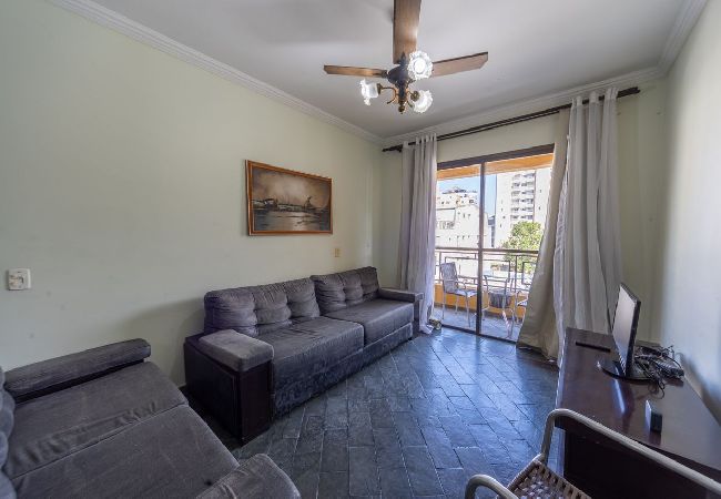 Apartamento em Guarujá - Apartamento Pet Friendly a 450m da Praia Enseada 