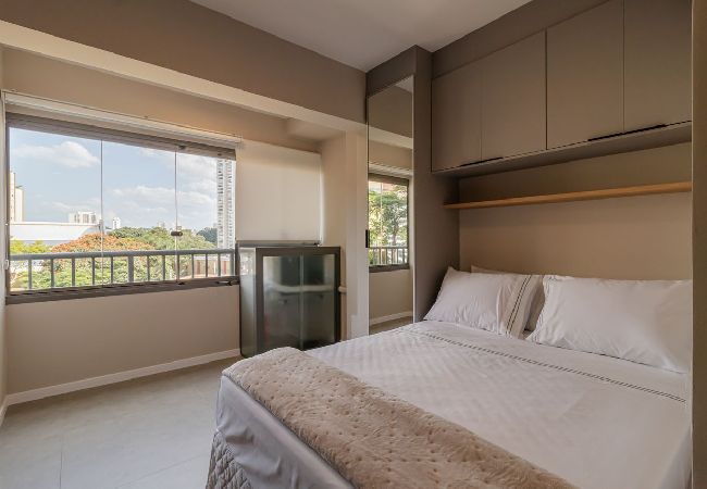 Apartamento em São Paulo - Studio com Academia, Wi-Fi e Ar perto do Aeroporto