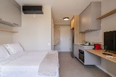 Apartamento em São Paulo - Studio com Academia, Wi-Fi e Ar perto do Aeroporto