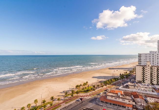 Apartamento em Praia Grande - Cobertura com Churrasqueira, Vaga e Vista do Mar