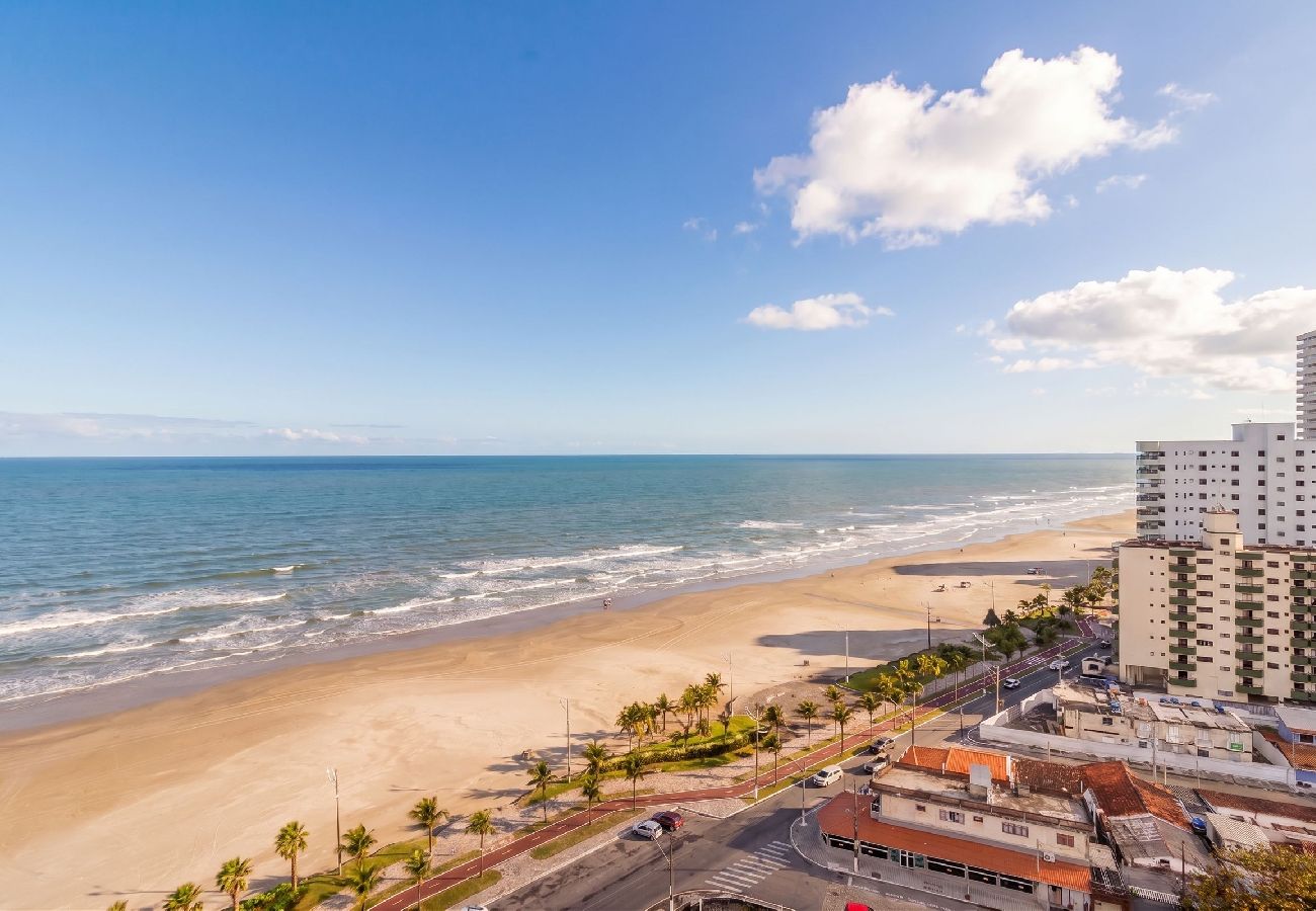 Apartamento em Praia Grande - Cobertura com Churrasqueira, Vaga e Vista do Mar