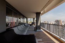 Estúdio em São Paulo - Studio c/ Academia e Piscina perto do Metrô e CCSP