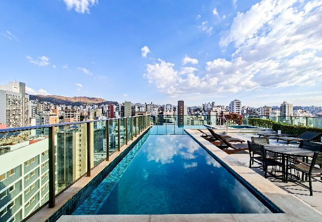 Apartamento em Belo Horizonte - Apto c/ Garagem, Piscina e Sauna no Savassi
