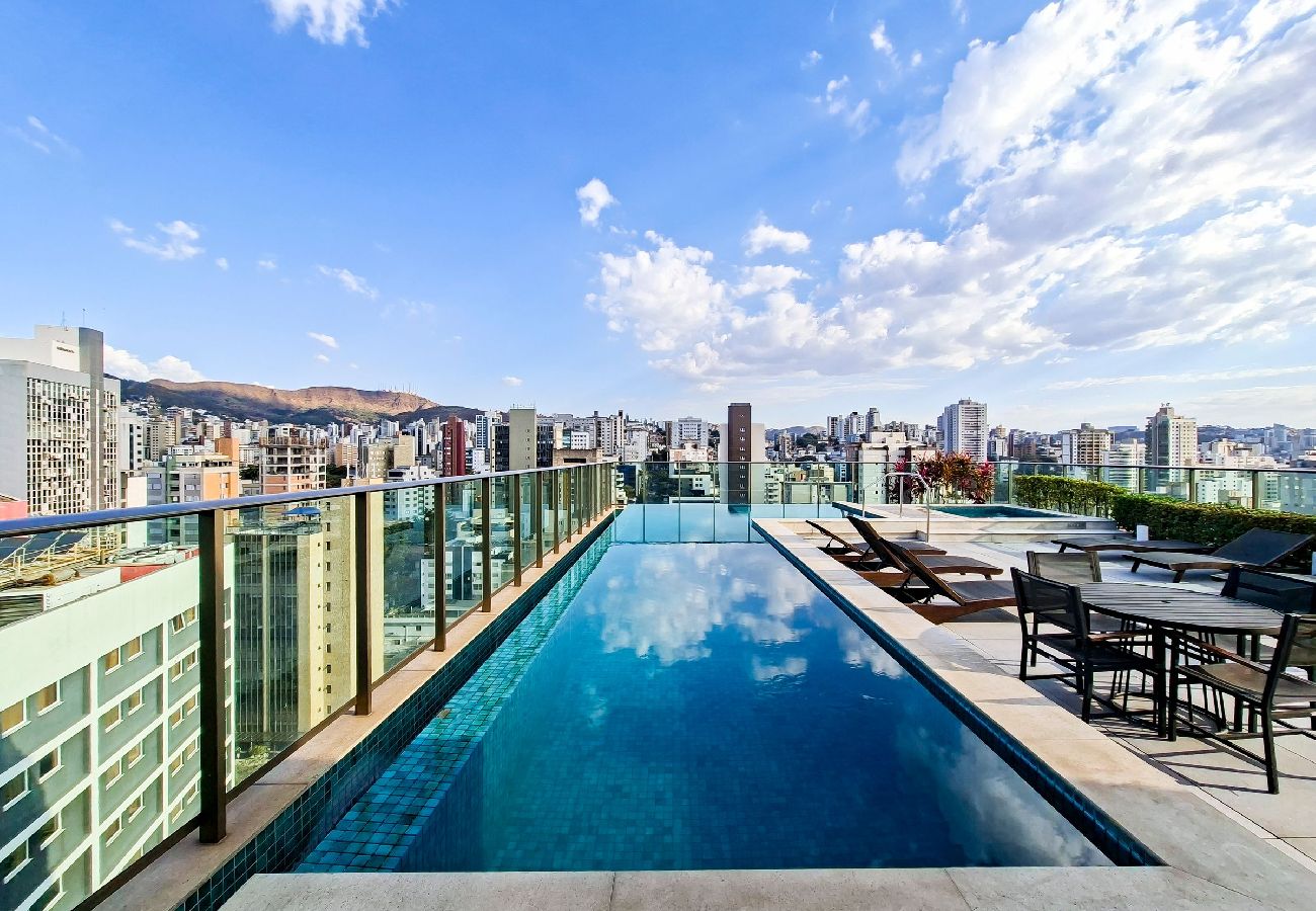 Apartamento em Belo Horizonte - Apto c/ Garagem, Piscina e Sauna no Savassi