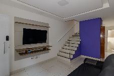 Casa em Praia Grande - Casa Pet Friendly c/ Churrasqueira 350 m da Praia