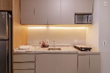 Apartamento em São Paulo - Studio com Piscina a 140 metros da Estação Sacomã