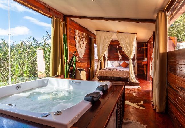 Cabana em Nova Lima - Cabana Privativa com Hidromassagem e Churrasqueira