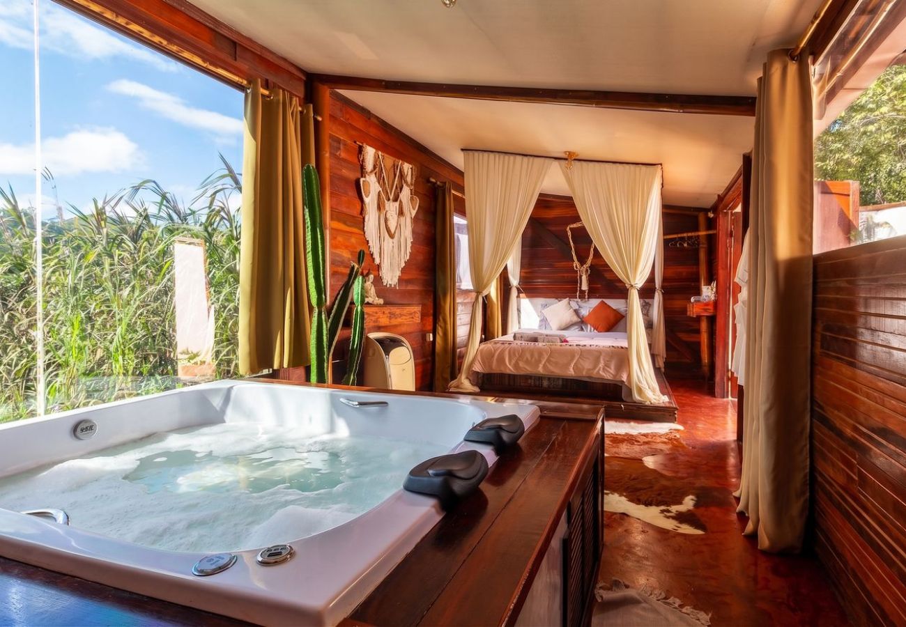 Cabana em Nova Lima - Cabana Privativa com Hidromassagem e Churrasqueira