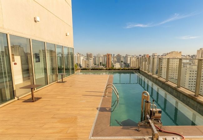 Estúdio em São Paulo - Studio com Piscina a 400m do Metrô Eucaliptos