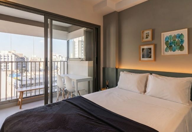 Apartamento em São Paulo - Studio com Piscina perto do metrô Vila Mariana