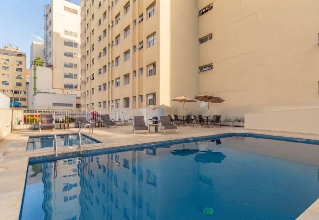 Apartamento em São Paulo - Apto c Churrasqueira a 350m do metrô Campo Elisios