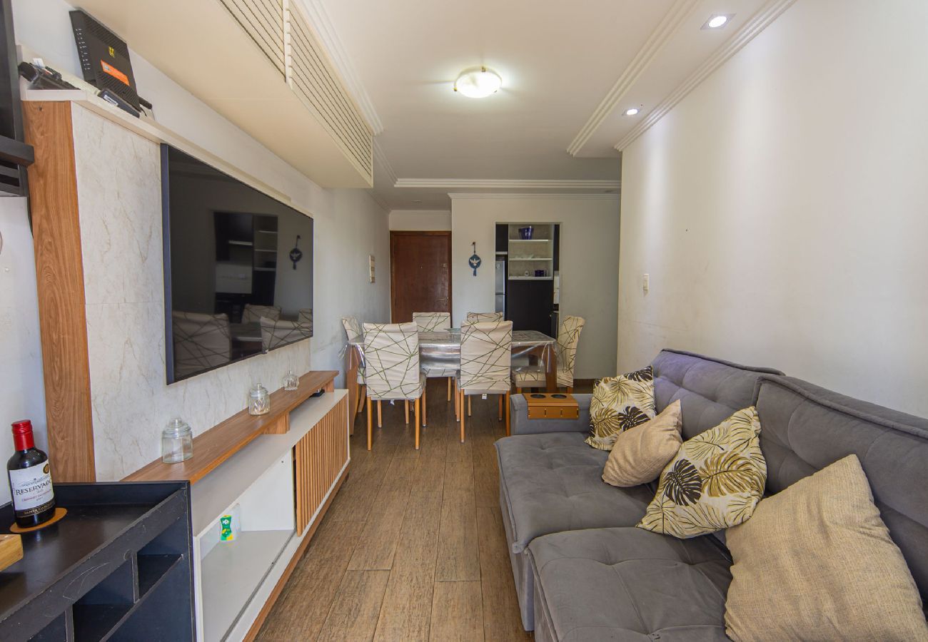 Apartamento em Praia Grande - Apt c Churrasqueira a 350m da Praia da Guilhermina