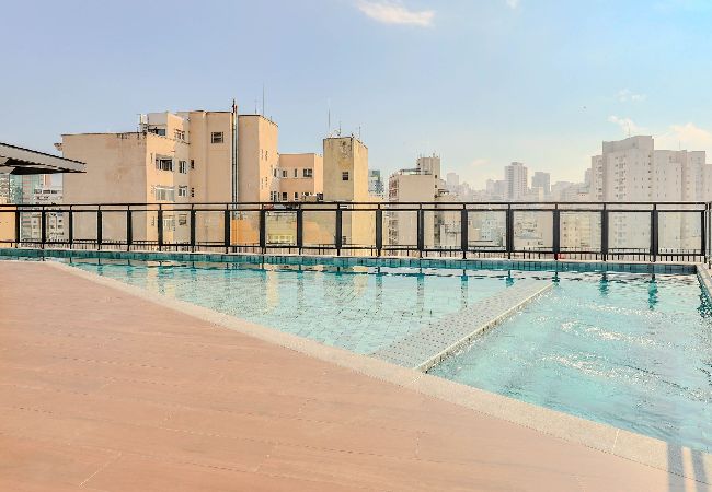 Apartamento em São Paulo - Studio com ar-condicionado e WiFi em Santa Cecília