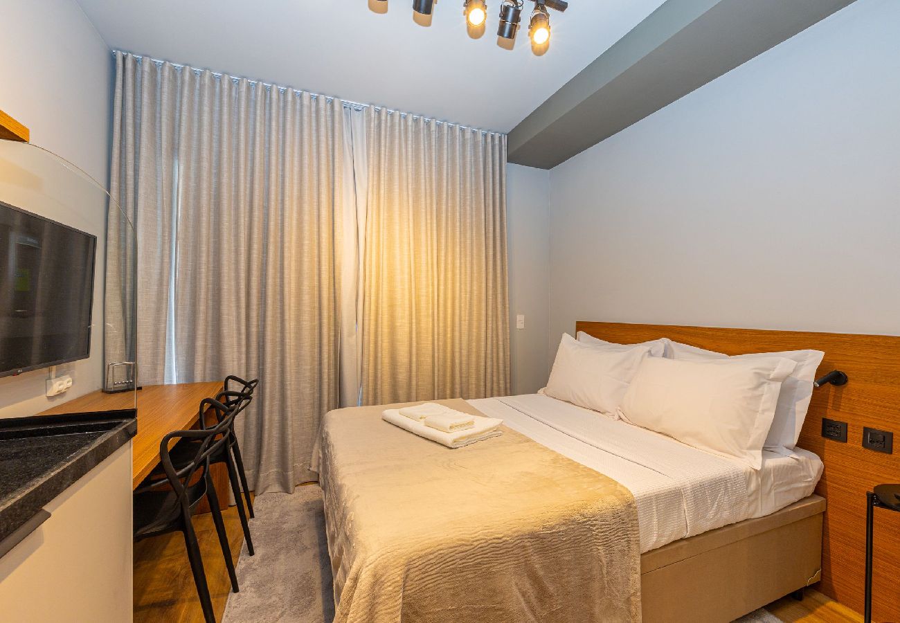 Estúdio em São Paulo - Studio com ar-condicionado em Bela Vista, SP