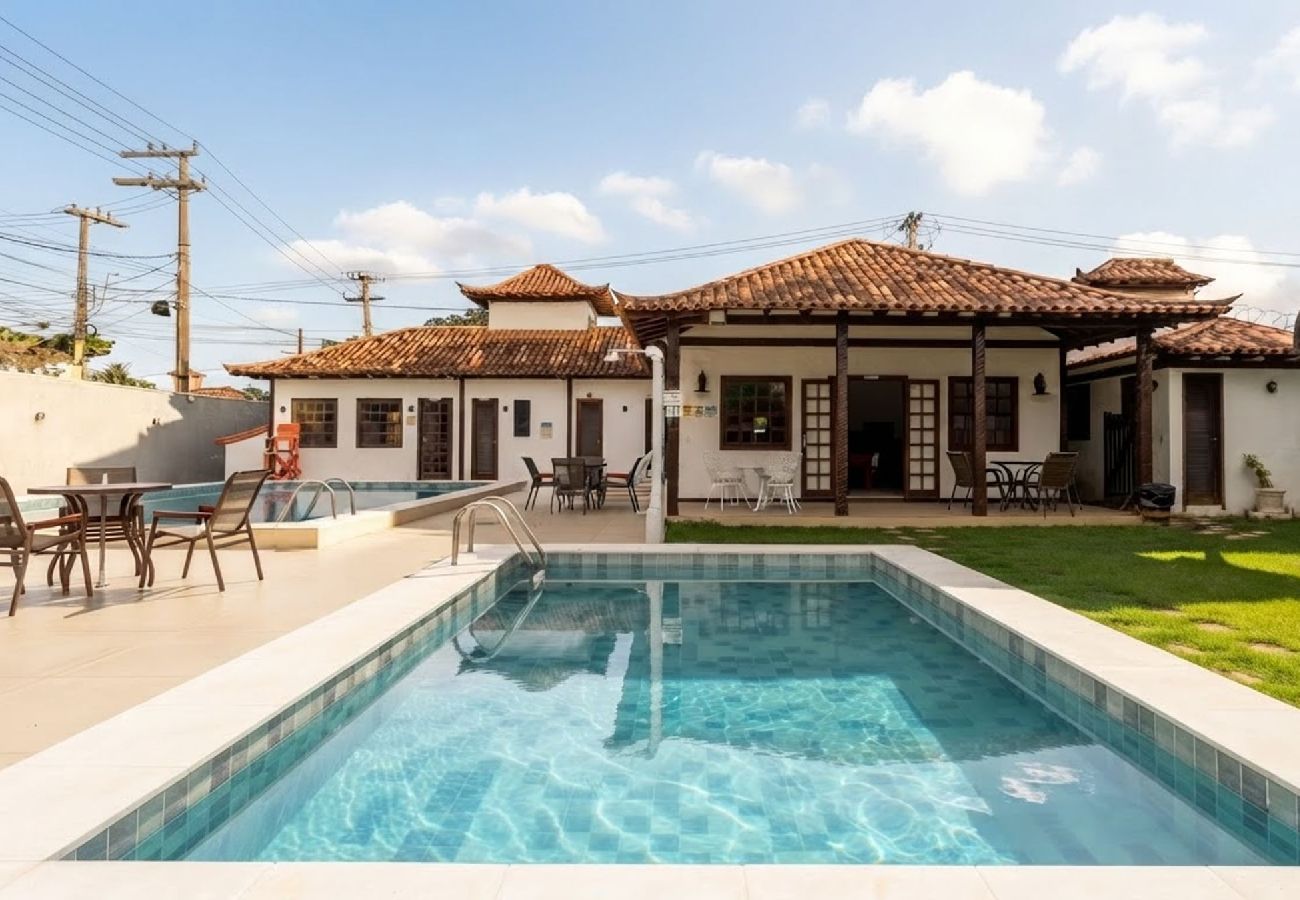 Casa em Armação dos Búzios - Casa c/ Piscina, Sauna e Quadra - Geribá