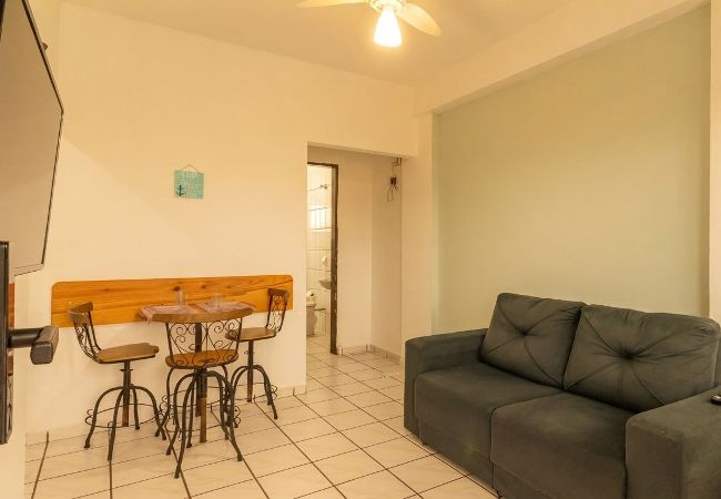 Apartamento em Ubatuba - Apto com 2 quartos e Churrasqueira - Praia Grande