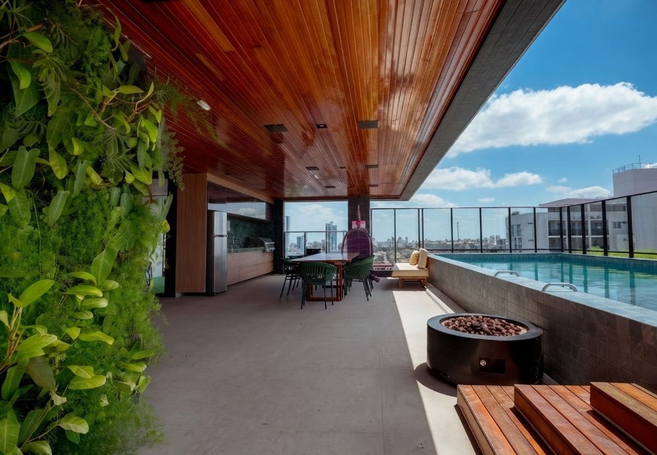 Apartamento em Campina Grande - Apto com Piscina, Academia e Garagem no Catolé