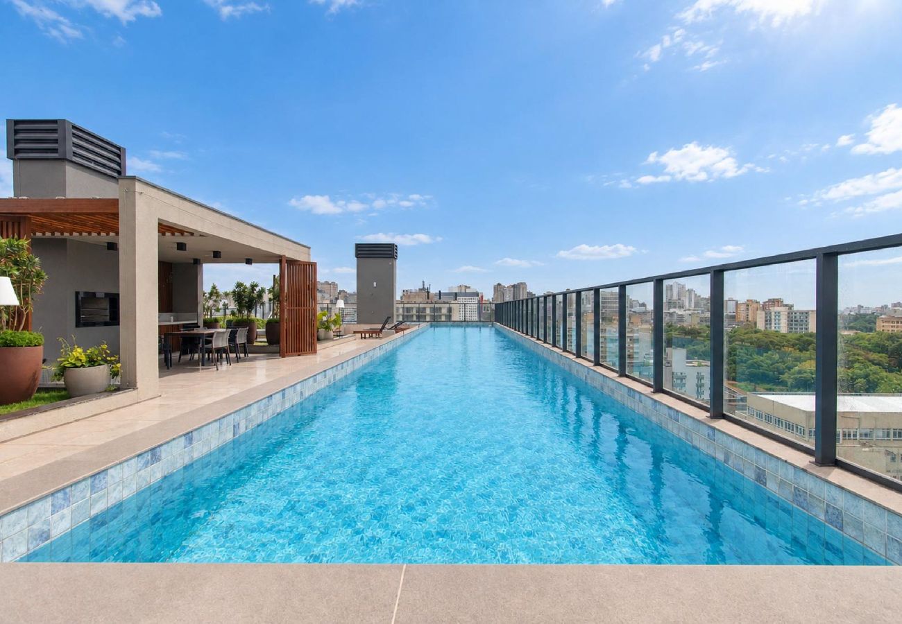 Estúdio em Porto Alegre - Studio com Piscina e Academia perto da UFRGS